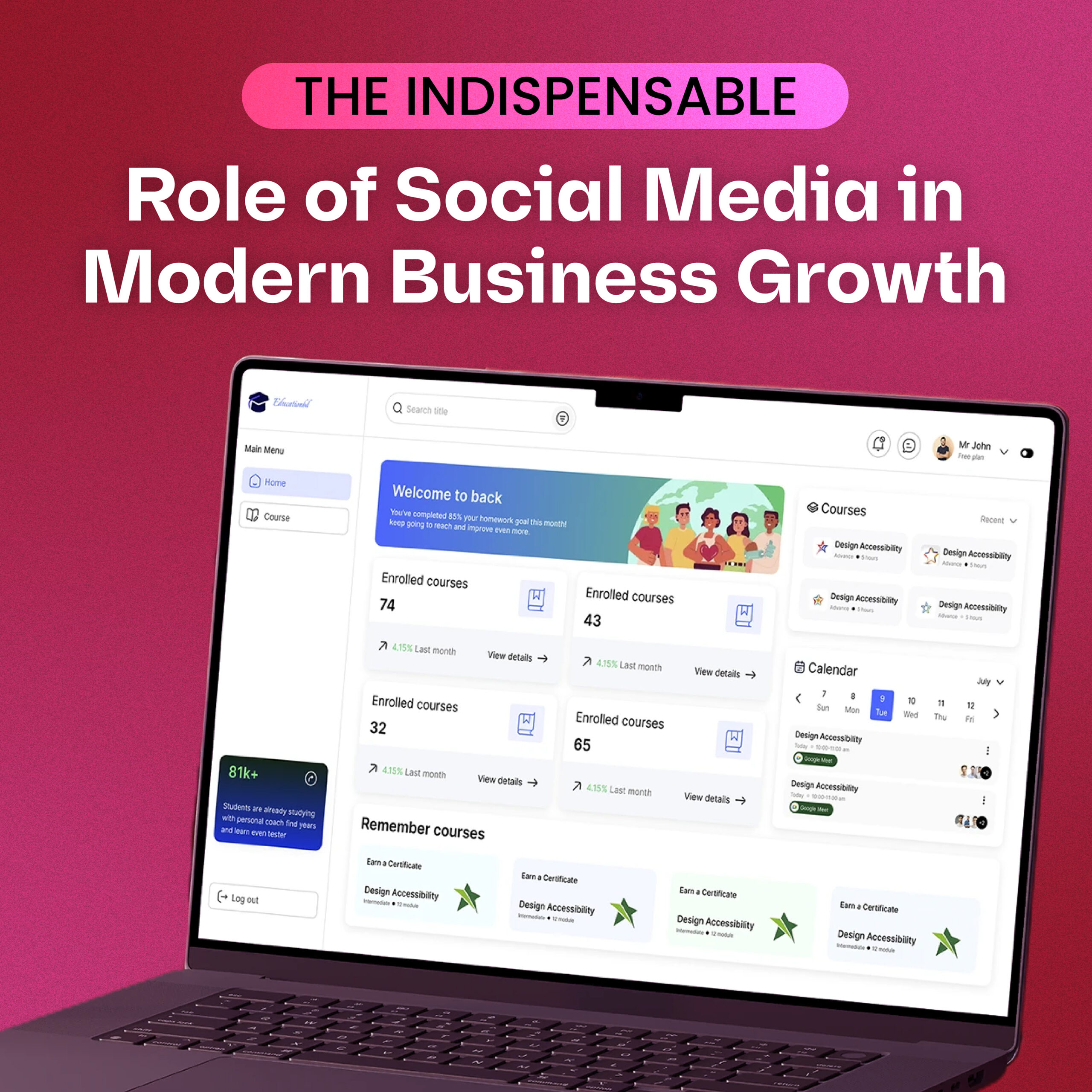 social media - lotus web app